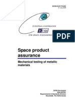 Space Product Assurance: Mechanical Testing of Metallic Materials