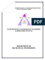 Department of Mechanical Engineering: Laboratory Manual