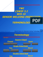 TWI CSWIP 3.2 WIS 10 Senior Welding Inspection Terminology: World Centre For Materials Joining Technology