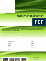 Fingerprint Identification and Classification