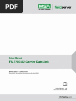 Fs-8700-82 Carrier Datalink: Driver Manual