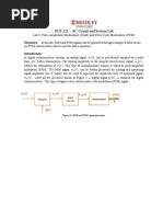 ECE 221 - AC Circuit and System Lab: Lab 8: Pulse Amplitude Modulation (PAM) and Pulse Code Modulation (PCM)