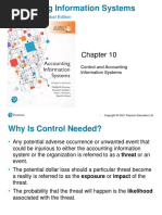 Lecture 1 - Chapter 10 - Control and Accounting Information Systems