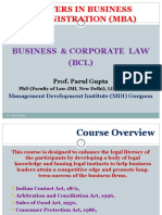 Masters in Business Administration (Mba) : Business & Corporate Law (BCL)