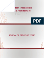 System Integration and Architecture - P4