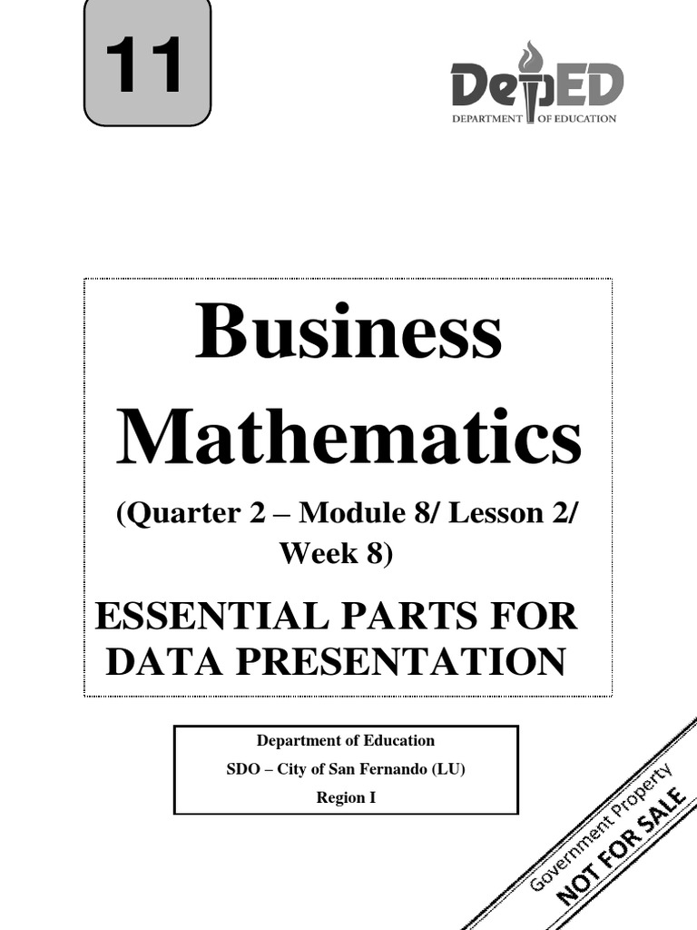 Essential Parts of Data Presentation | PDF | Pie Chart