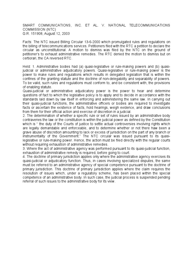 NTC Circular and Jurisdiction Issues | PDF | Judgment (Law) | Jurisdiction
