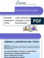 2.1 - 2.4 Oración Gramatical - Clasificación Estructrura