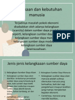 Kelangkaan Dan Kebutuhan Manusia