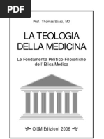 Thomas Szasz - La Teologia Della Medicina (Ed. 3)