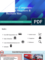 Mauritian Companies - Business Structure & Business Size