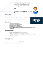 Interpret Financial Statements: Senior High School Department