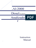 Lal-2000 Dosel Analizado R: Lnstruction Manual