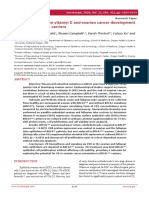 Association Between Vitamin D and Ovarian Cancer Development in BRCA1 Mutation Carriers