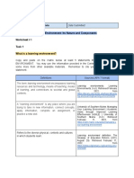 FLT 1.1 The Learning Environment: Its Nature and Components