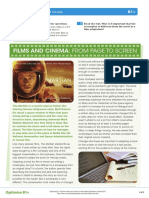 Films and Cinema: From Page To Screen: Clil - B1+