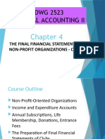 Chapter 4 The Final Financial Statements of Non-Profit Organizations - Clubs