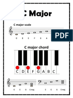 Major Chord and Scales Posters
