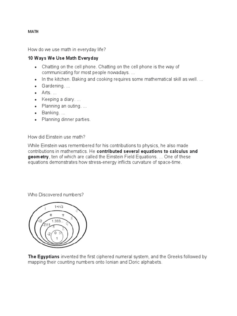 17How Do We Use Math in Everyday Life PDF