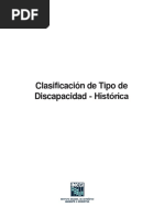 Clasificacion de Tipo de Discapacidad