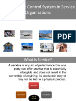 Management Control System in Service Organizations