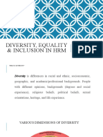 Diversity & Inclusion in HRM