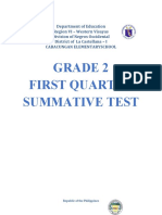 Compilation of 1st Summative Test Quarter 1