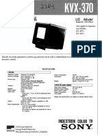 Service Manual: Indextron Color TV