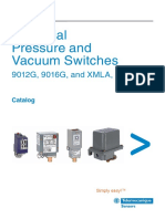 Industrial Pressure and Vacuum Switches: 9012G, 9016G, and XMLA, B, C, D