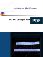 Post-Translational Modification: Dr. Md. Imtaiyaz Hassan