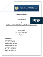 Term Project Report: Big Data and Smart Grid: Scope For Indian Power Sector