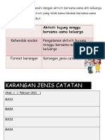 Catatan (Aktiviti Hujung Minggu)