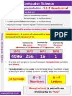 1.1 Data Representation - : 1.1.2 Hexadecimal