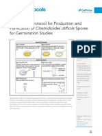 Convenient Protocol For Production and Purification of Clostridioides Difficile Spores For Germination Studies