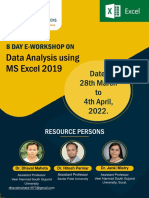 Data Analysis - MS Excel