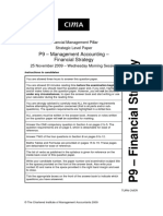 P9 - Management Accounting - Financial Strategy