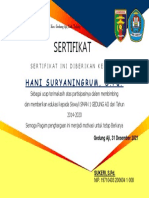 Sertifikat: Hani Suryaningrum, S.PD