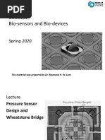 Bio-Sensors and Bio-Devices: Spring 2020