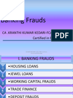 Banking Frauds: Ca .Kranthi Kumar Kedari-Fca .Disa (Icai) Certified in FAFP