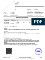 Patient COVID-19 PCR Test Report
