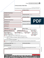 Application For Irrevocable Documentary Credit (DC) : DD M M Y Y Y Y