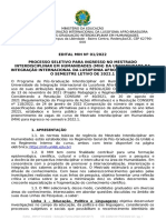 EDITAL MIH No 01.2022 - Selecao Turma 2022