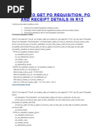 Oracle R12 PO Requisition Tables Guide | PDF | Data Management Software ...