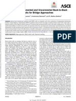 Behavior of Connected and Unconnected Back-to-Back Walls For Bridge Approaches