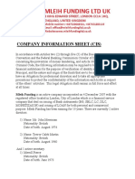Company Information Sheet