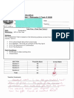 marked assessment example year 8 religion