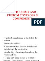 Tool Bars & Sysytem Controls and Components, Properties Window