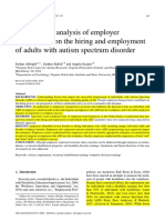 A Qualitative Analysis of Employer Perspectives On The Hiring and Employment of Adults With Autism Spectrum Disorder