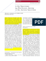 Johnson, T. D., & Joshi, A. (2014). Disclosure on the spectrum Understanding disclosure among employees on the autism spectrum.