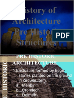 History of Architecture Pre Historic Structures